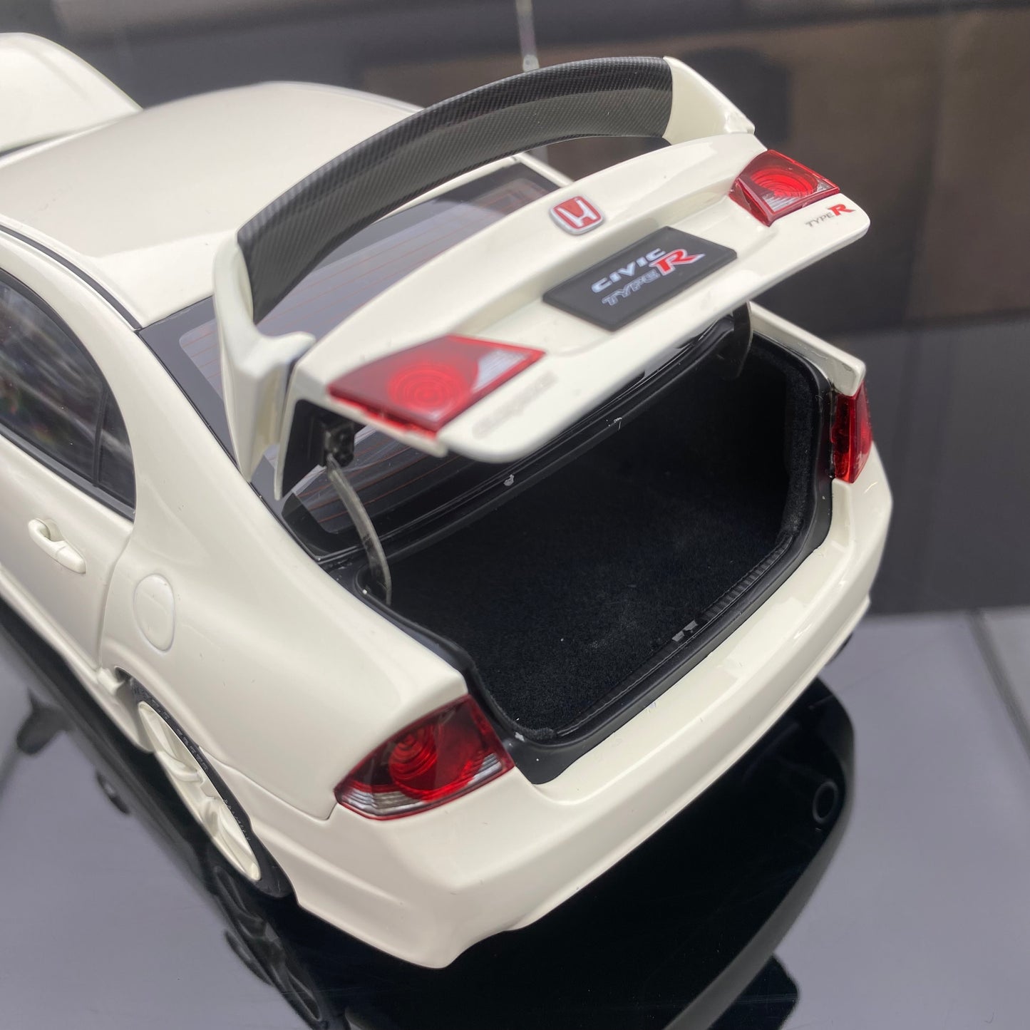 MH 1/18 Honda Civic Type R FD2 alloy full-open 2007 simulation car model collection gift