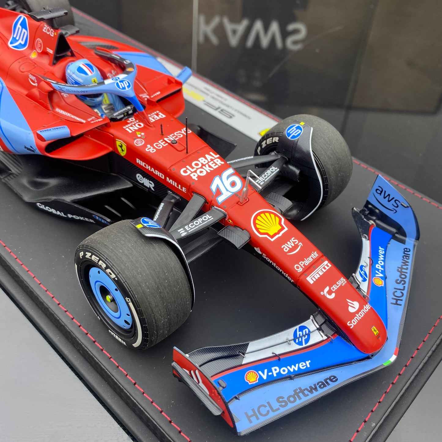 BBR1/18 Ferrari Miami #16 Charles Leclerc 3rd place racing car model