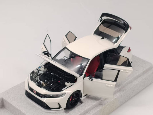 MOTORHELIX 1/18 Honda Civic TYPE R (FL5) Championship White All-Opening Alloy Car Model