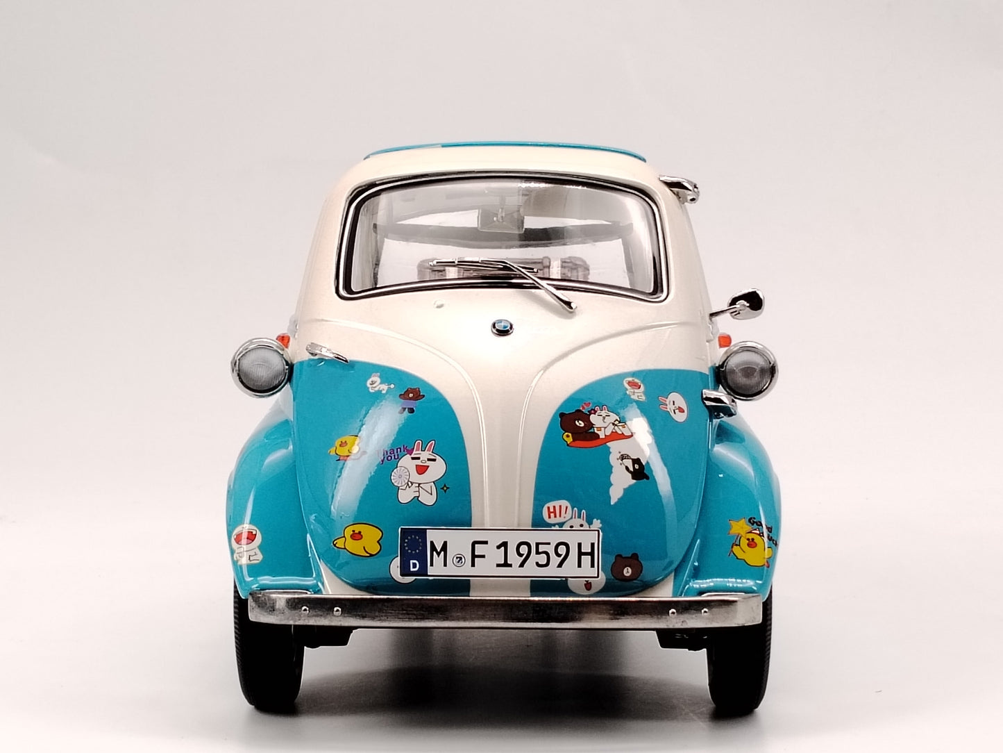 NSL 1/18 BMW ISATTA LINE Alloy Model Car Ornaments