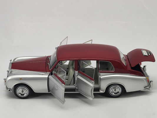 Kyosho 1/18 Rolls-Royce Phantom IV Silver Red Cover Alloy Simulation Model Car