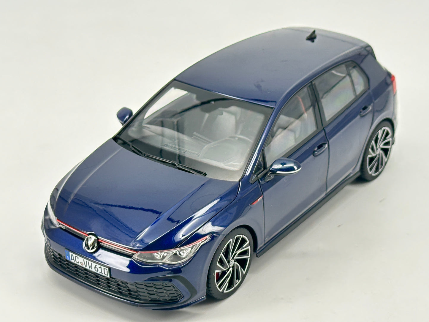 Norev 1/18 Volkswagen Golf GTI 2020 Blue Alloy Full Open Simulation Car Model NOR156
