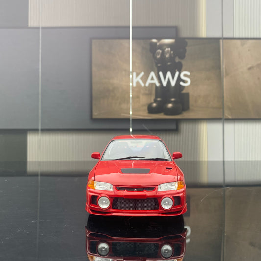 MOTORHELIX 1/18 Mitsubishi Lancer Evolution IV Palma Red Alloy Car Model