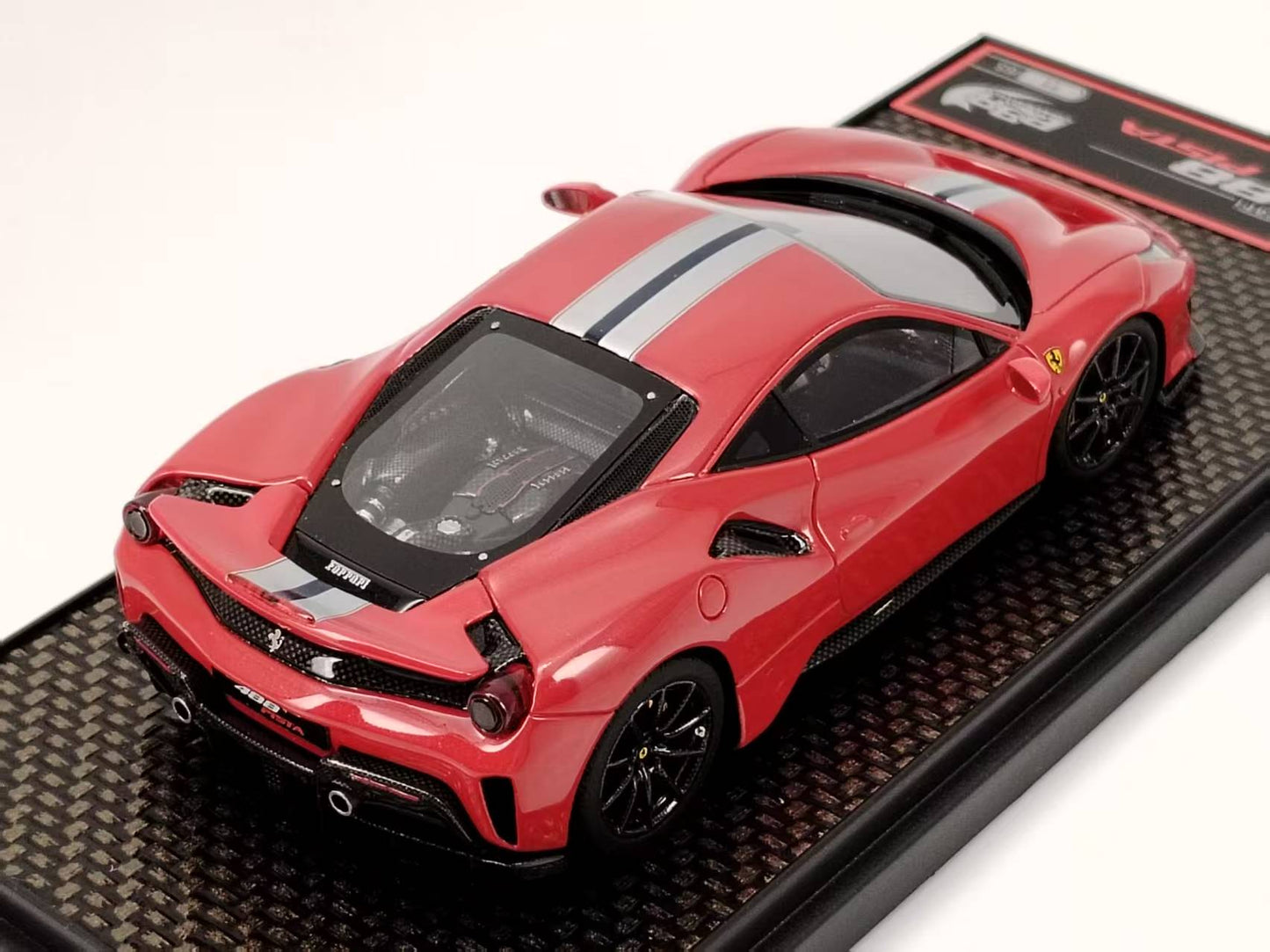 BBR 1/43 Ferrari 488 Pista Standard Red Model Car BBRC202A1CH