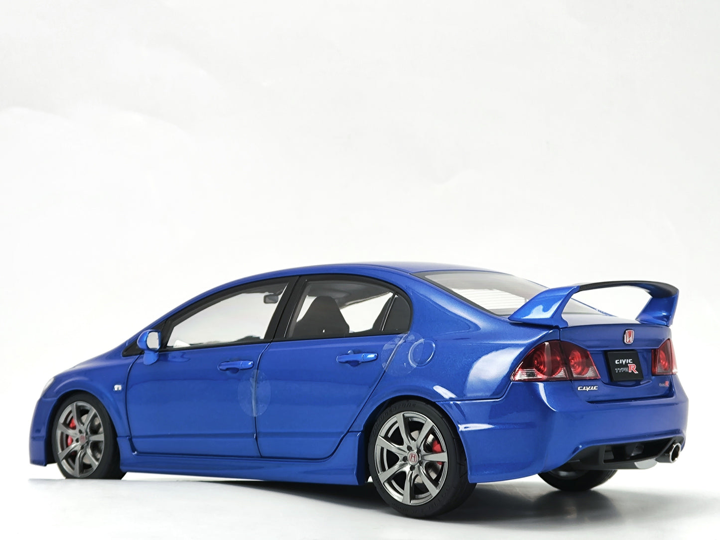 MH 1/18 Honda Civic Type R FD2 Blue Alloy Car Model