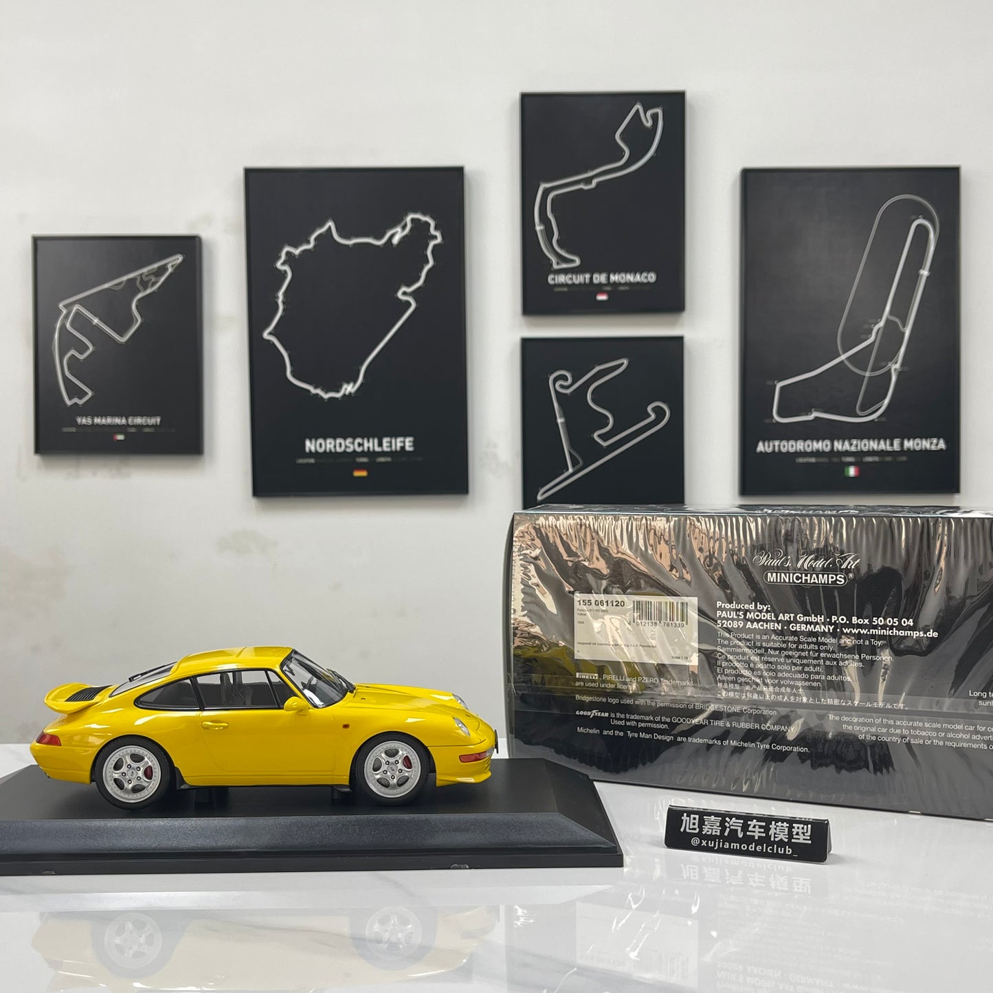 MINICHAMPS 1/18 Porsche 911 RS (993) - 1994 Yellow 155061120