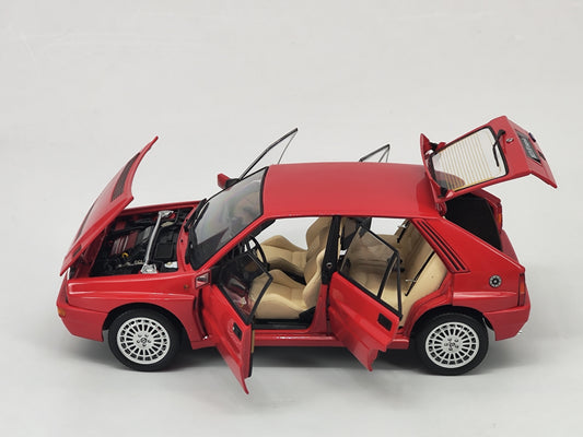 Kyosho 1/18 Lancia delta red alloy simulation model car