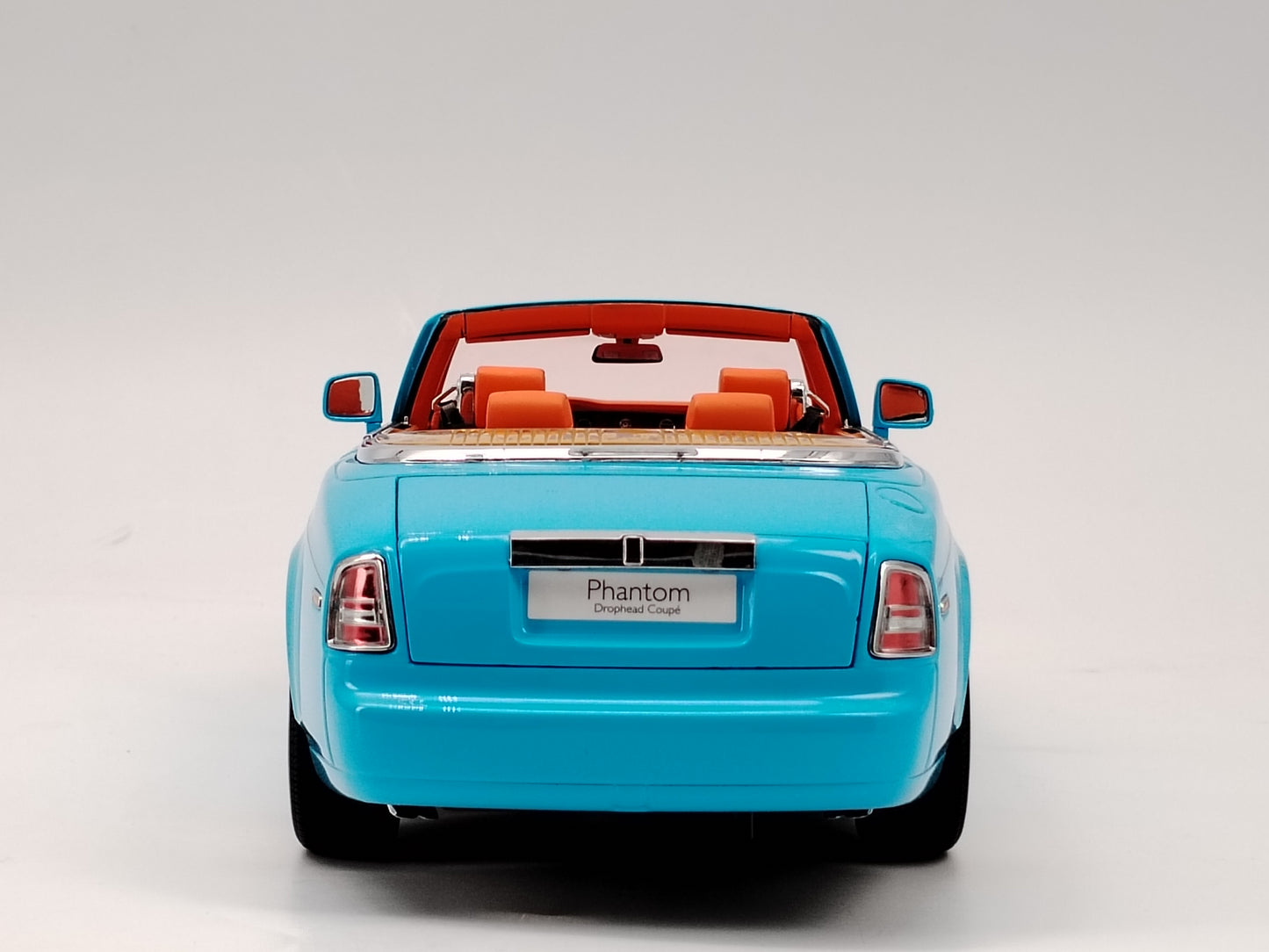 Kyosho 1/18 Rolls-Royce Phantom Drophead Coupe Light Blue Alloy Car Model