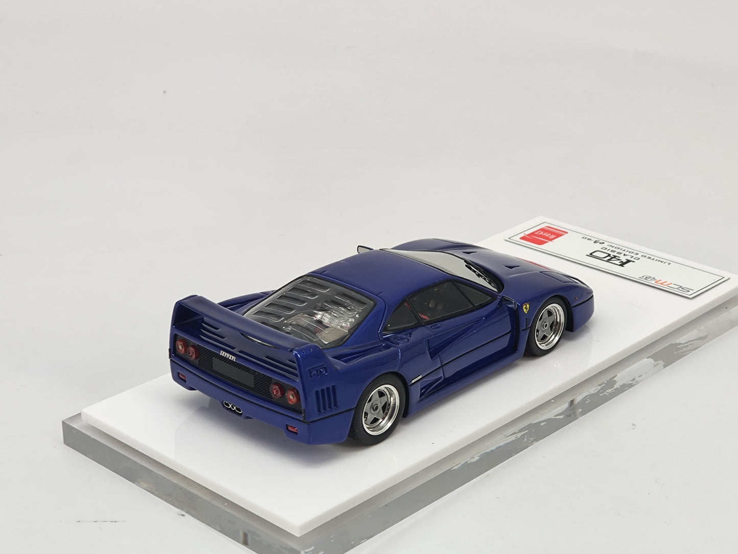 SCM 1/43 Ferrari F40 Blue Resin Limited Edition Model