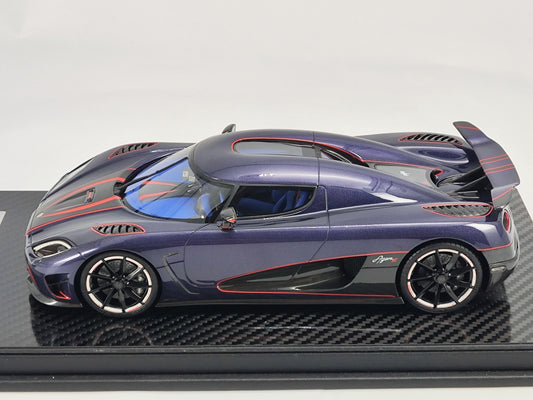 Frontiart 1/18 Koenigsegg Agera RS Carbon Blue Red Line Limited Edition Simulation Model Car
