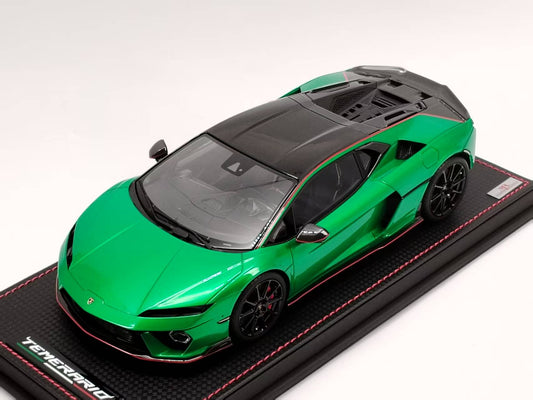 MR 1/18 Lamborghini New Baby Bull Temerario AP Kit Version Mercury Green Resin Model LAMBO062A