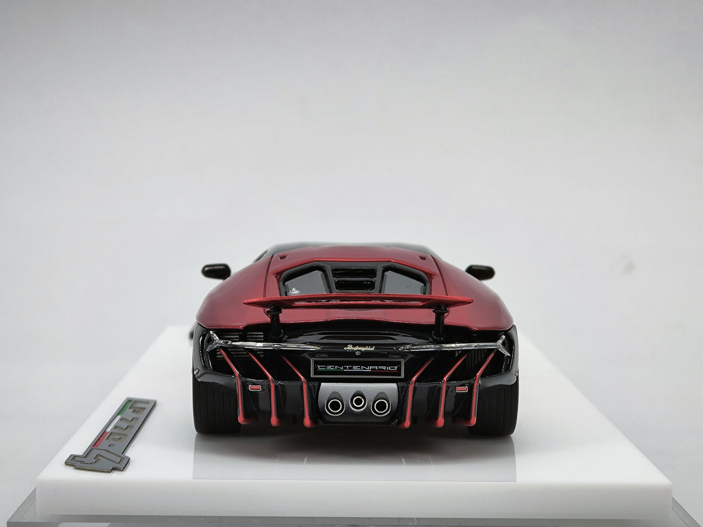 makeup 1/43 Lamborghini Centenario LP770-4 Metallic Red Limited Edition Car Model