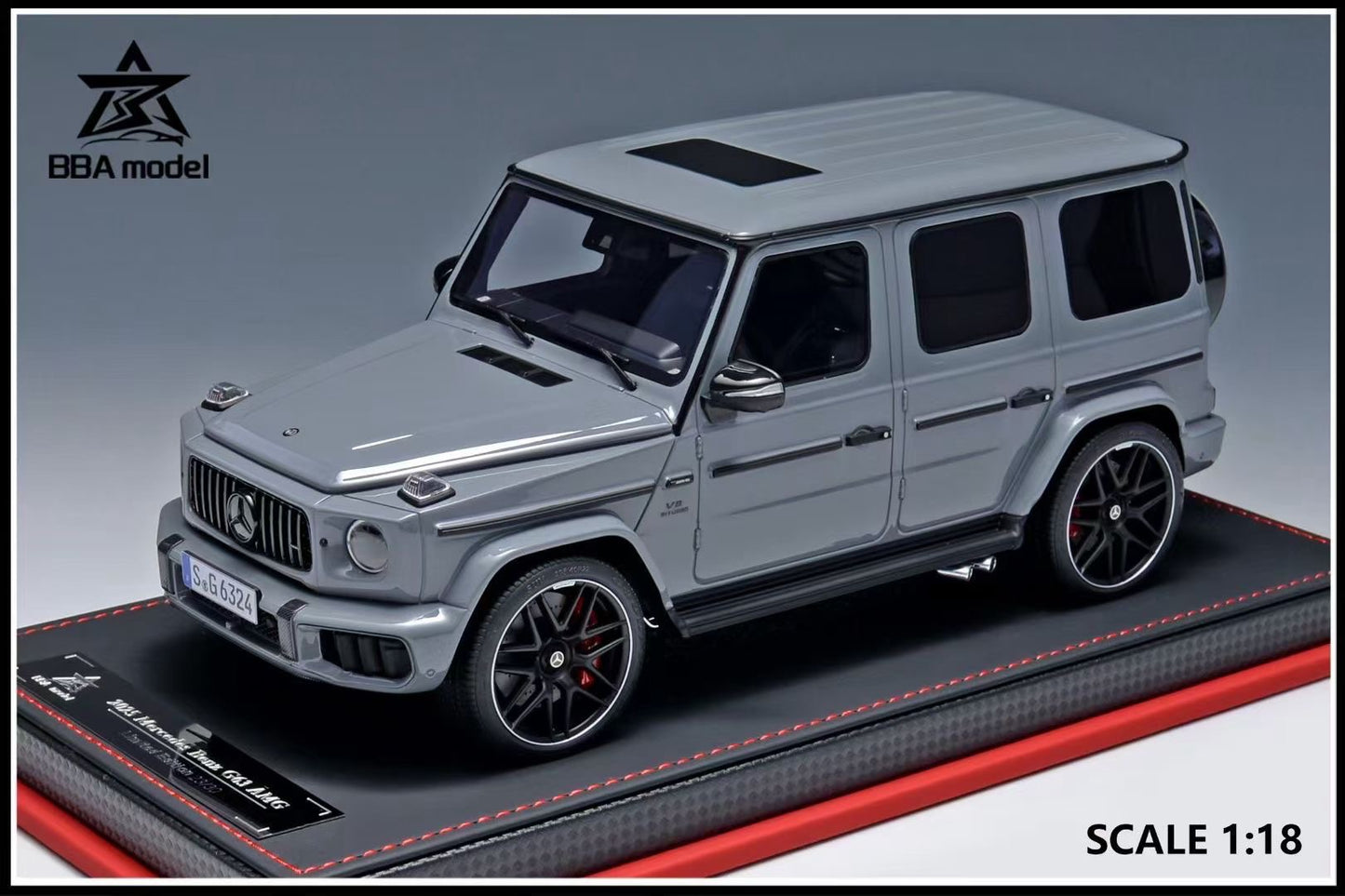 BBA model 1/18 2025 Mercedes-Benz-G63 AMG limited edition resin car model