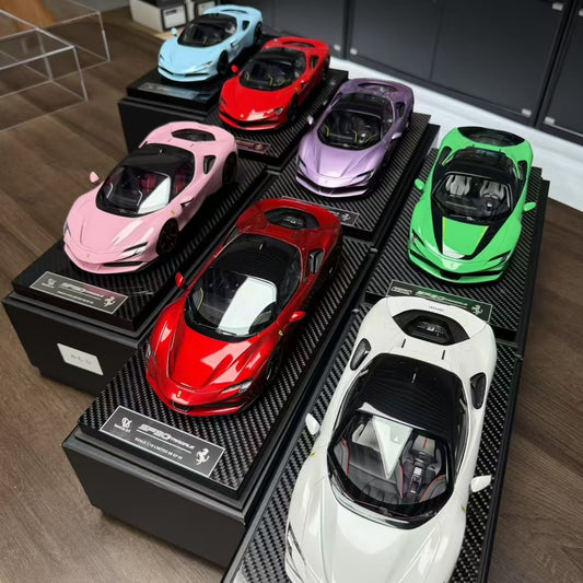 Vehicle Art 1/18 High-end Edition Ferrari SF90 Resin Limited Edition Car Model