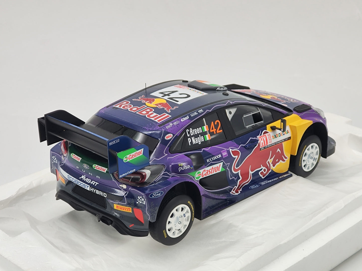Topspeed 1/18 Ford Puma Rally1 #42 Scale Model Car