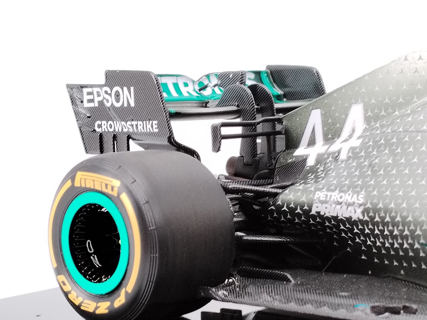 Amalgam 1/18 Mercedes-AMG F1 W10 EQ POWER+2019 Hamilton Black and Gray Limited Edition Car Model M6042-324