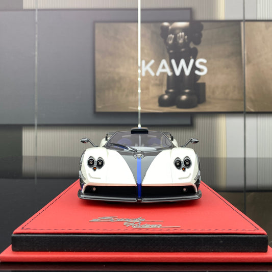 PEAKO 1/18 Pagani Zonda Riviera white limited edition car model ornament