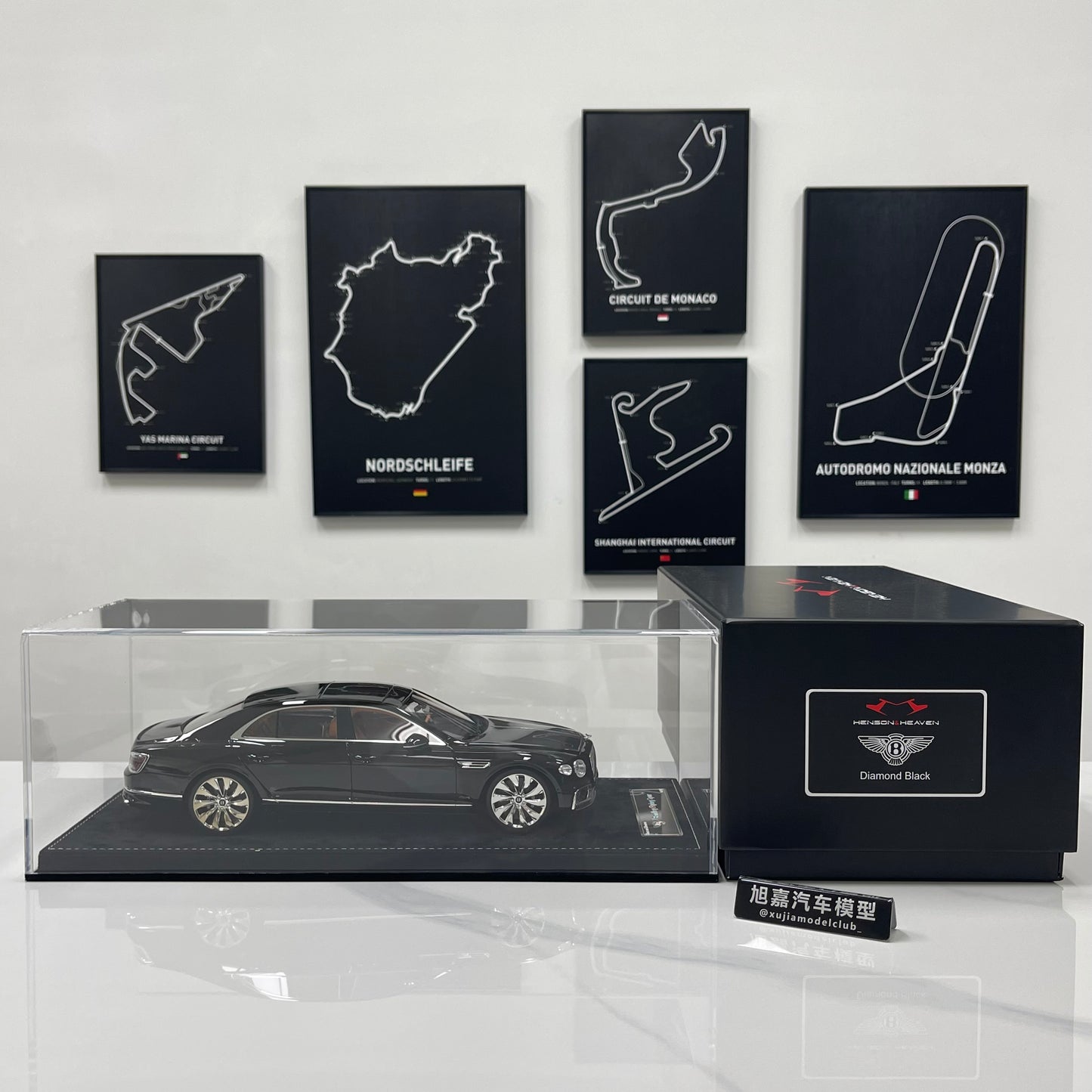 HH Model 1/18 Bentley Flying Spur Diamond Black Limited Edition Model Car