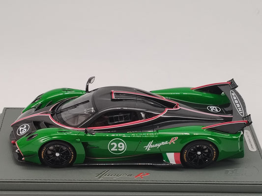 BBR 1/18 Pagani Huayra R Green Simulation Car Model