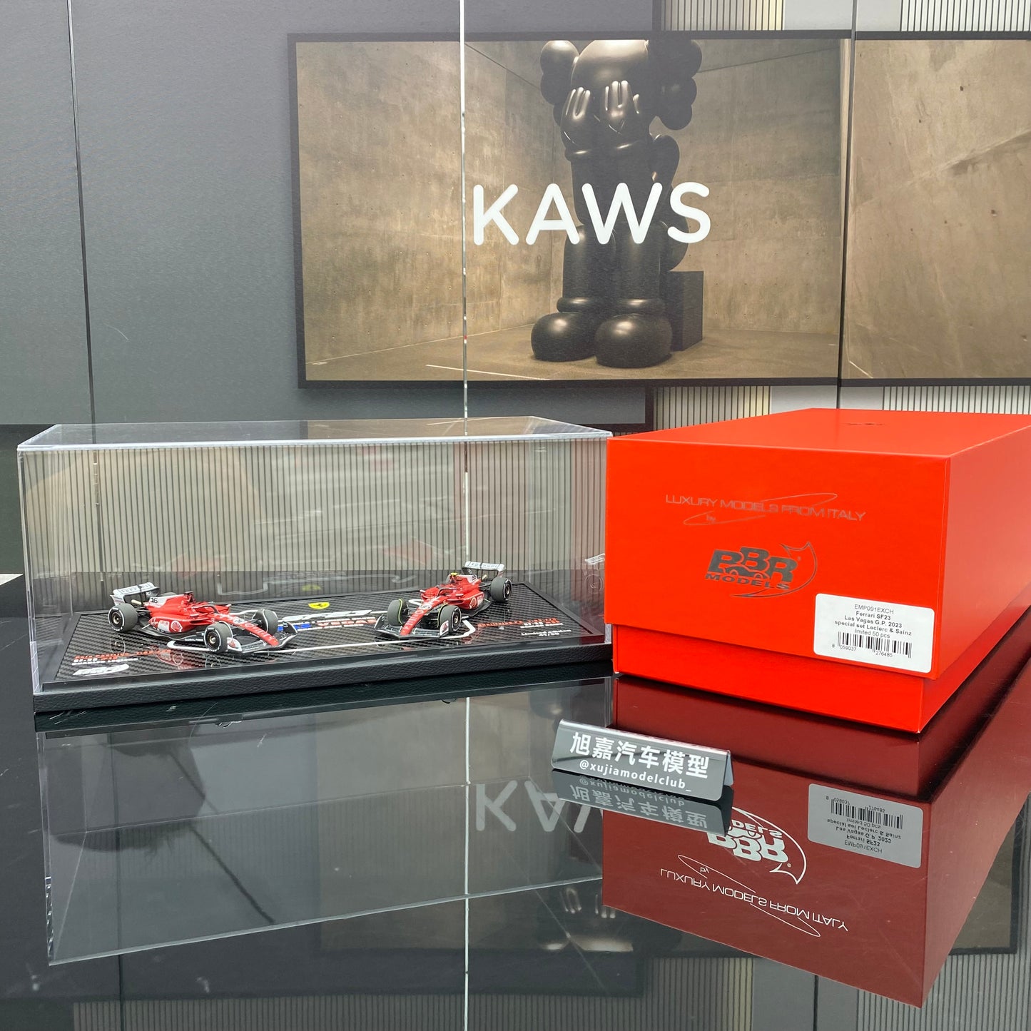 BBR 1/43 Ferrari SF-23 Las Vegas Grand Prix LAS VEGAS double car special painting