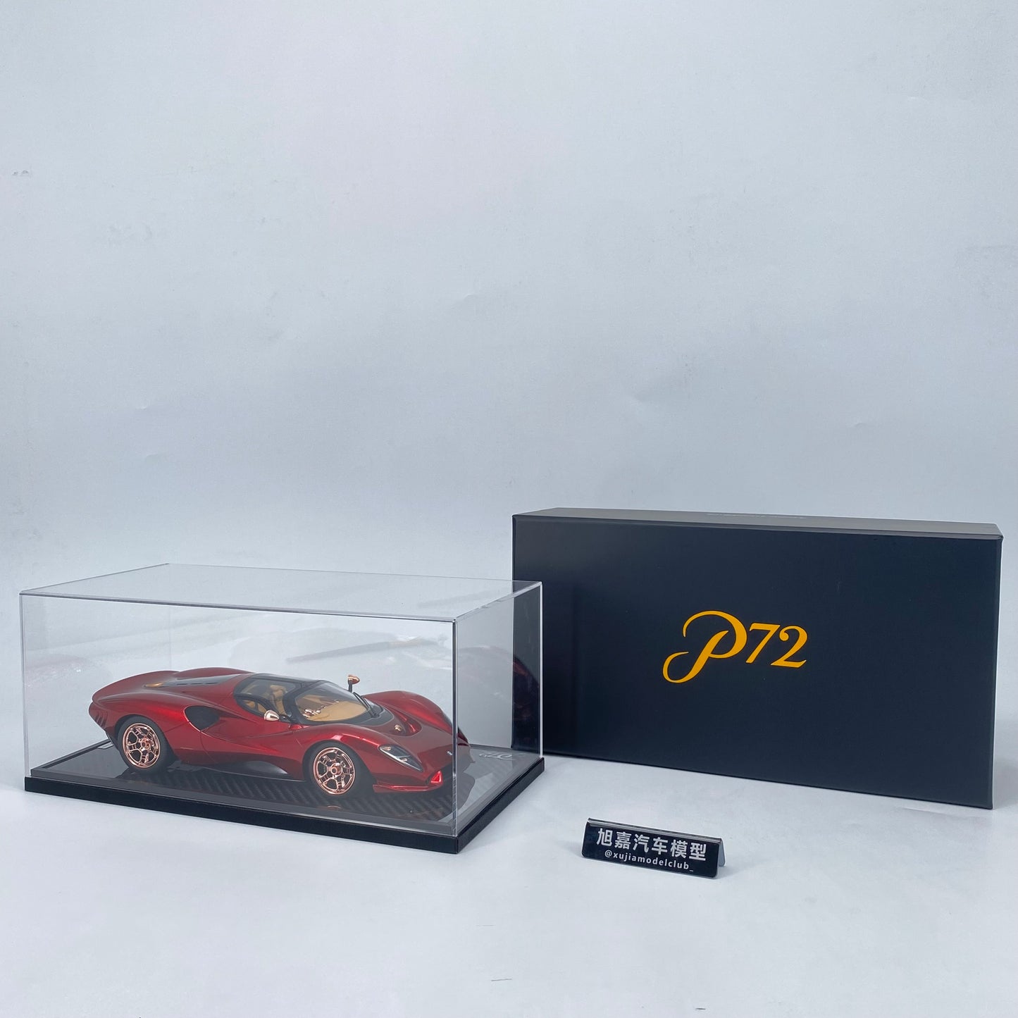 PEAKO 1/18 DE Tomaso P72 Metallic Red Limited Edition Car Model