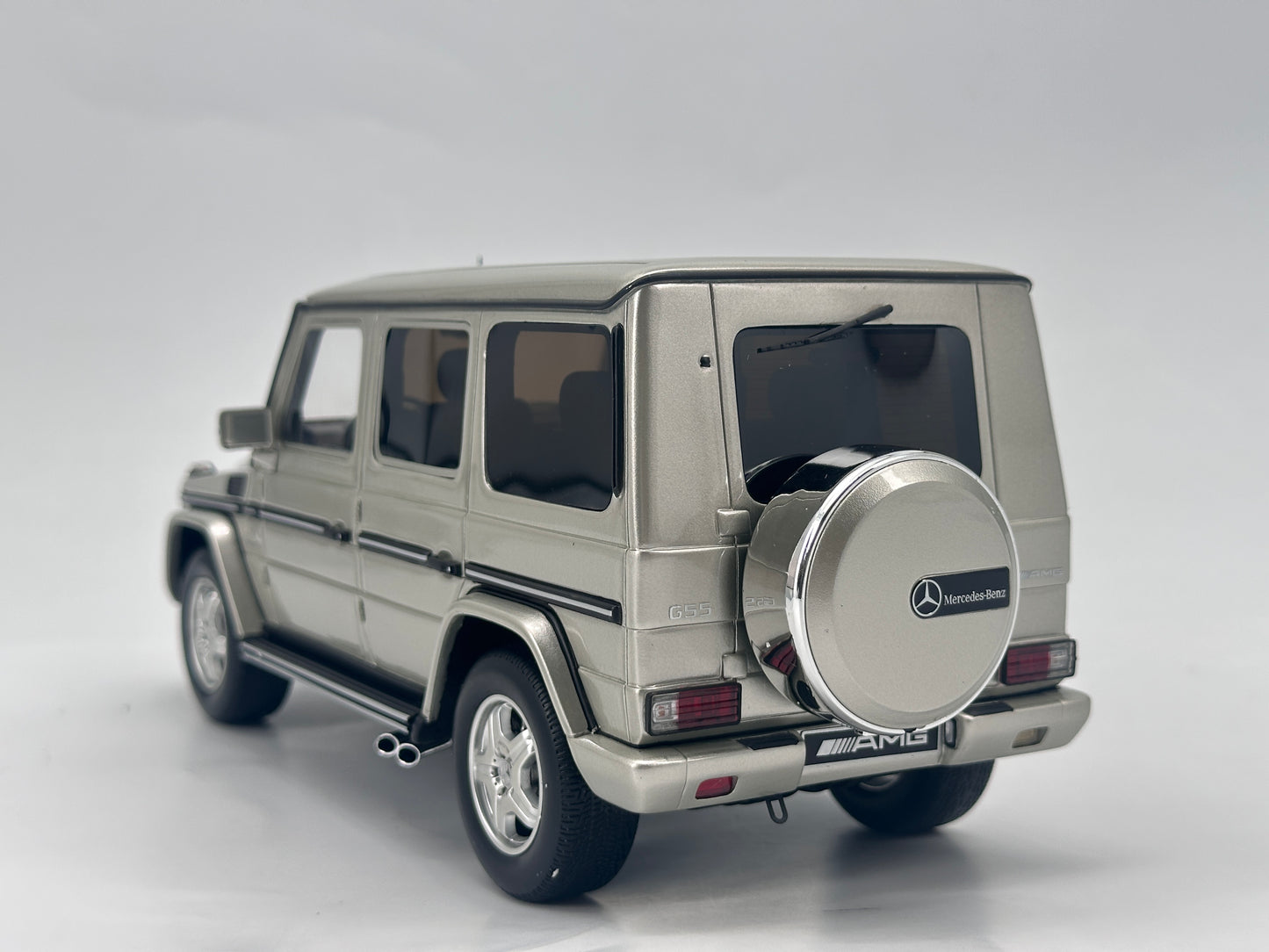 OTTO 1/18 Mercedes-Benz G-CLASS 55AMG Iridium Silver Resin Model