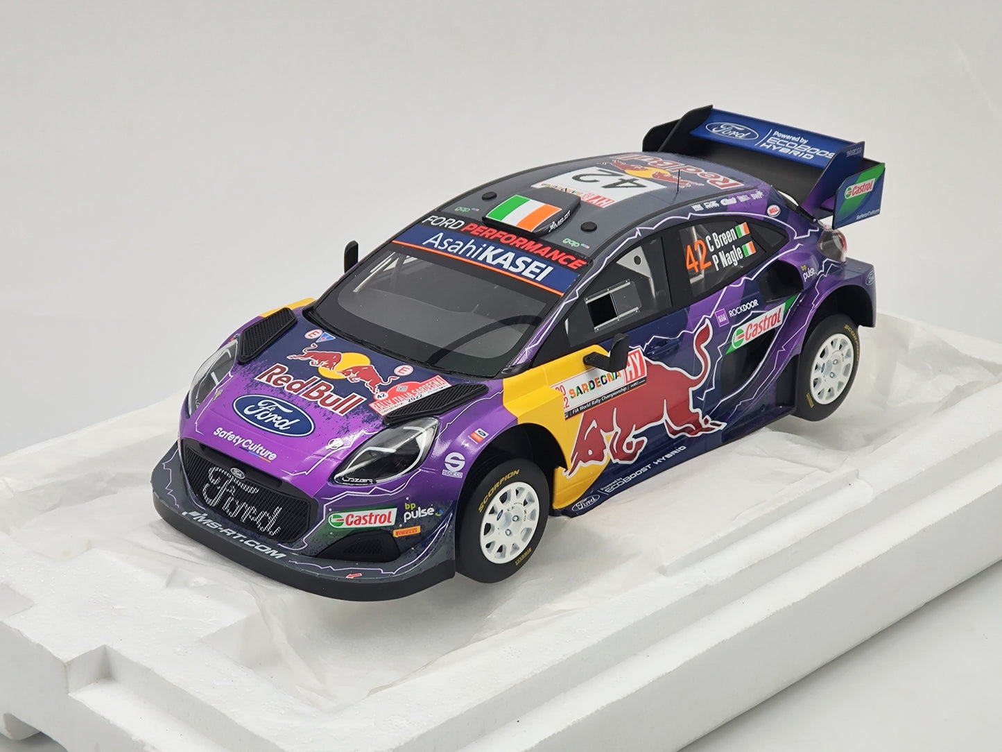 Topspeed 1/18 Ford Puma Rally1 #42 Scale Model Car