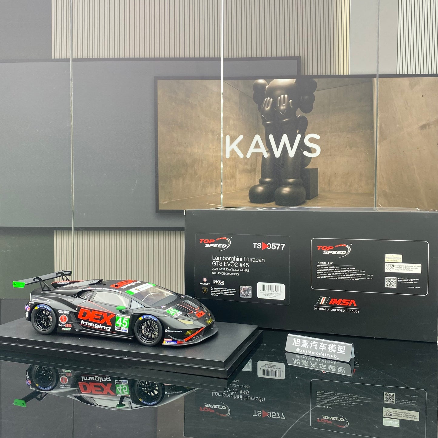 Topspeed 1/18 Lamborghini Huracan GT3EVO2 #45 Premium Simulation Car Model