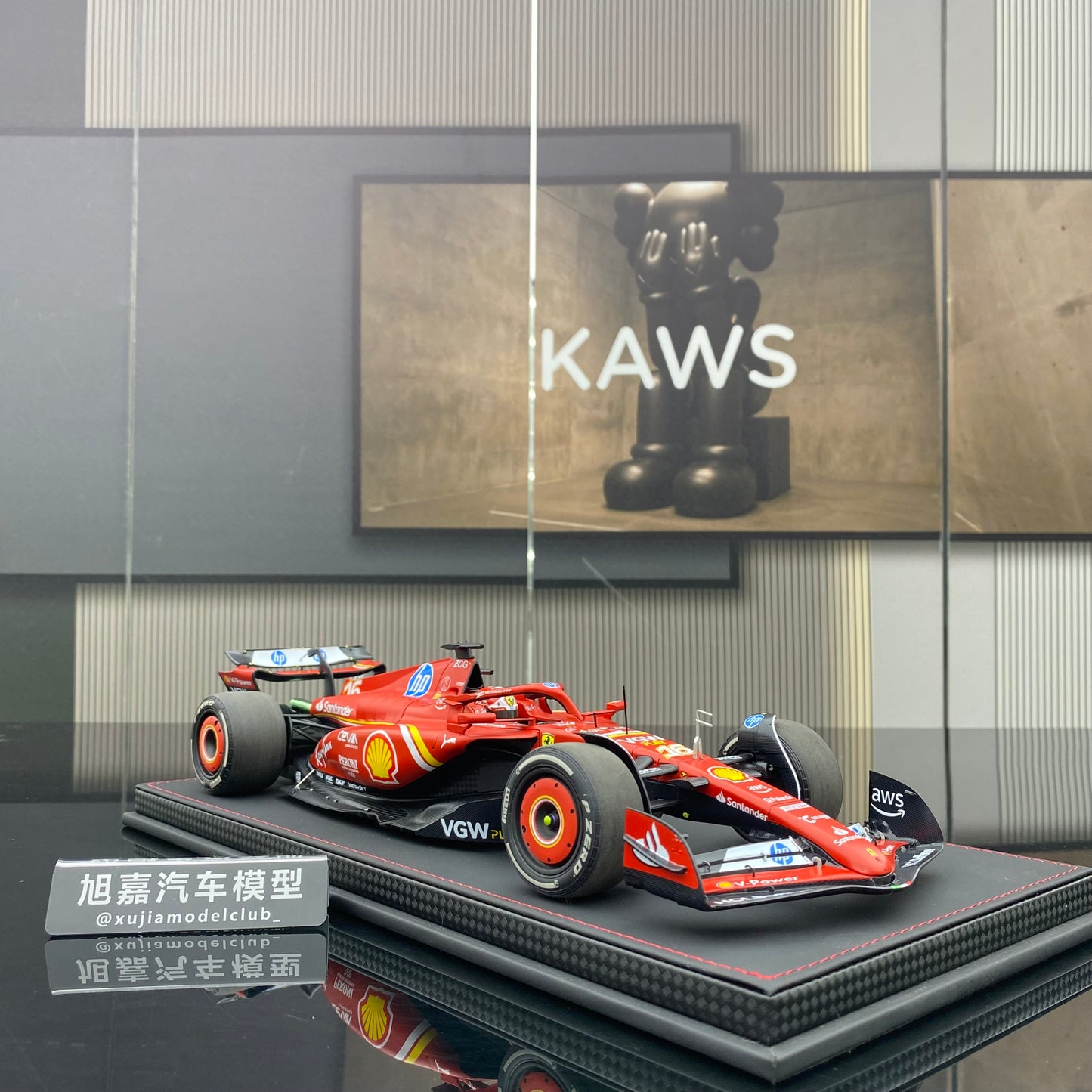 BBR1/18 Ferrari Miami #16 Charles Leclerc 3rd place racing car model