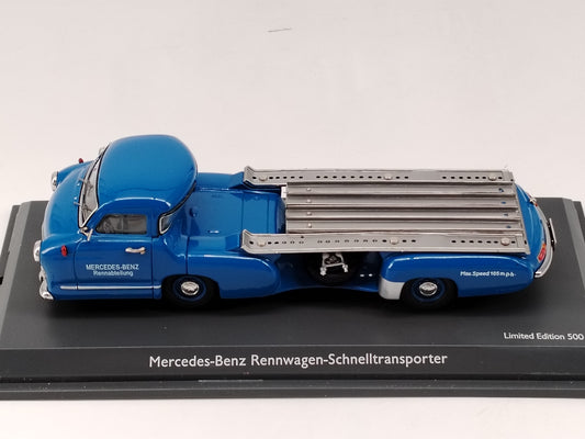 Schuco 1/43 Mercedes Benz 1955 Blue Wonder Blue Car Model