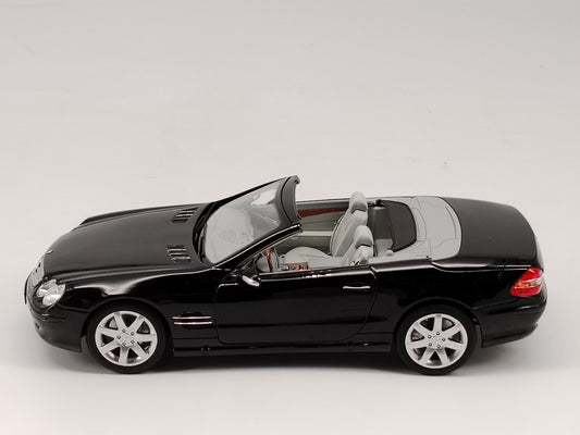 Norev 1/18 Mercedes SL 500 2003 black alloy car model ornaments birthday gift