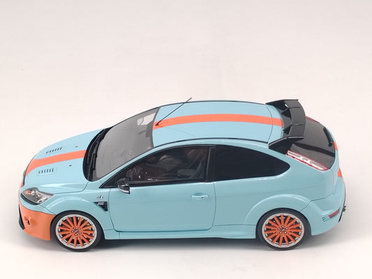 OTTO 1/18 Ford FOCUS MK2 RS LE MANS Orange Stripe Simulation Car Model Ornaments
