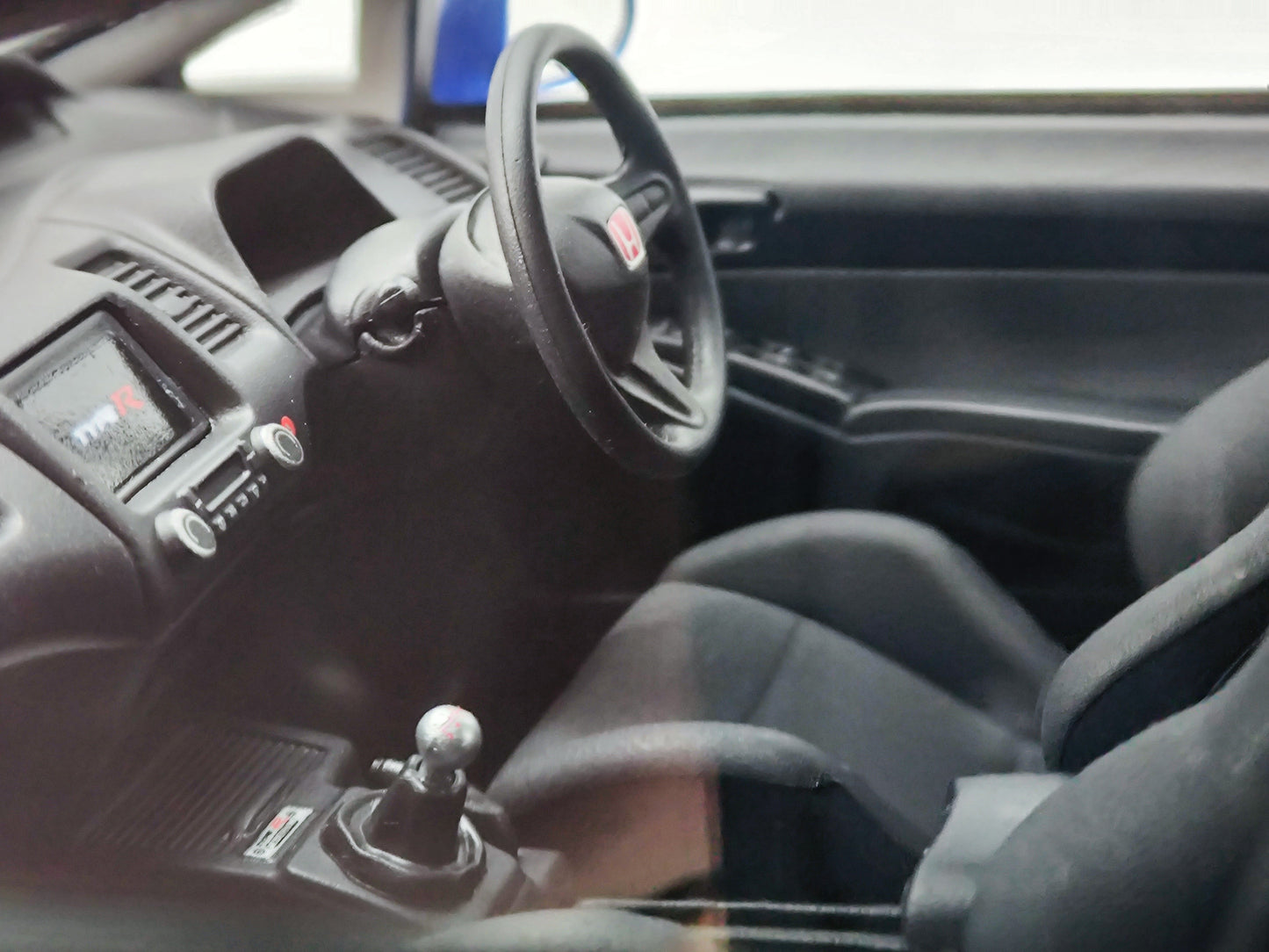 MH 1/18 Honda Civic Type R FD2 Blue Alloy Car Model