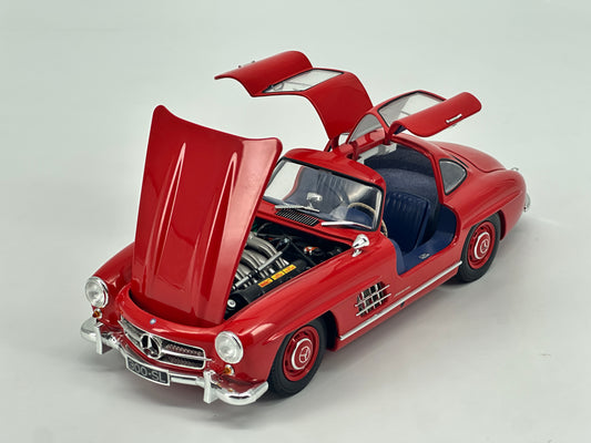 MINICHAMPS 1/18 Mercedes Benz 300SL Full Open Red Simulation Car Model 183039004