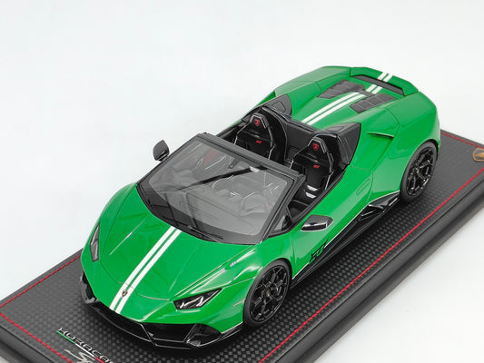 MR 1/18 Lamborghini Huracan EVO 60th Anniversary Edition Viper Green Limited Edition Car Model LAMBO037SB
