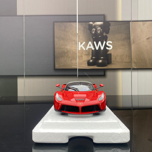 BBR 1/18 Ferrari LaFerrari Carbon Top Red Simulation Car Model Birthday Gift Ornaments