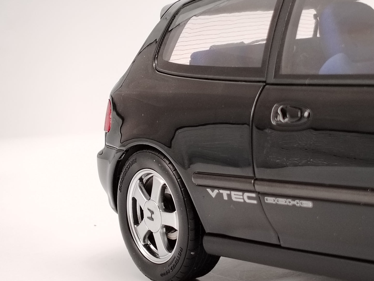 LCD 1/18 Honda EG6 SiR (SiRII) in Black, Die-cast Model Car Collectible