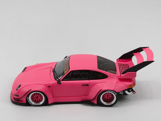 GT Spirit 1/18 Porsche RWB 993 High Tail Matte Powder Simulation Car Model Ornaments
