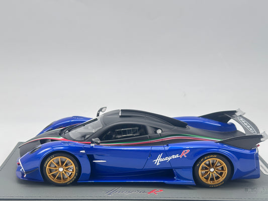 BBR 1/18 Pagani Huayra R Blue Resin Model Car
