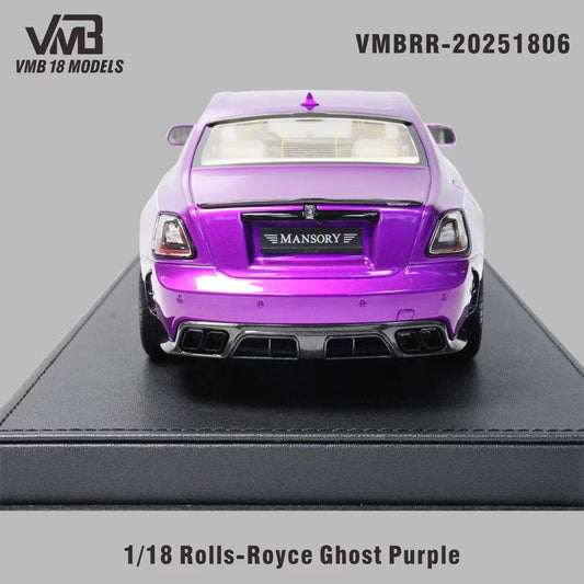 VMB 1/18 Rolls-Royce Ghost Purple Limited Edition Model Car