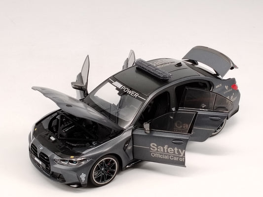 MINICHAMPS 1/18 BMW M3 COMPETITION Safety Car Grey Alloy Model 113020206