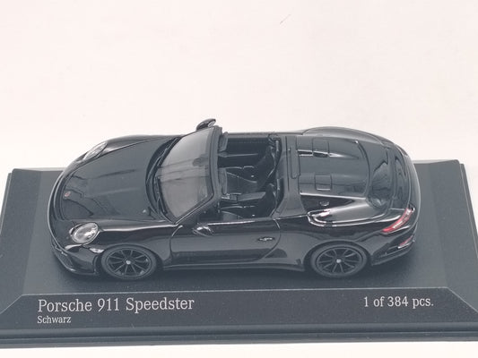 MINICHAMPS 1/43 Porsche 911(991)SPEEDSTER 2019 Black Alloy Model 410061134