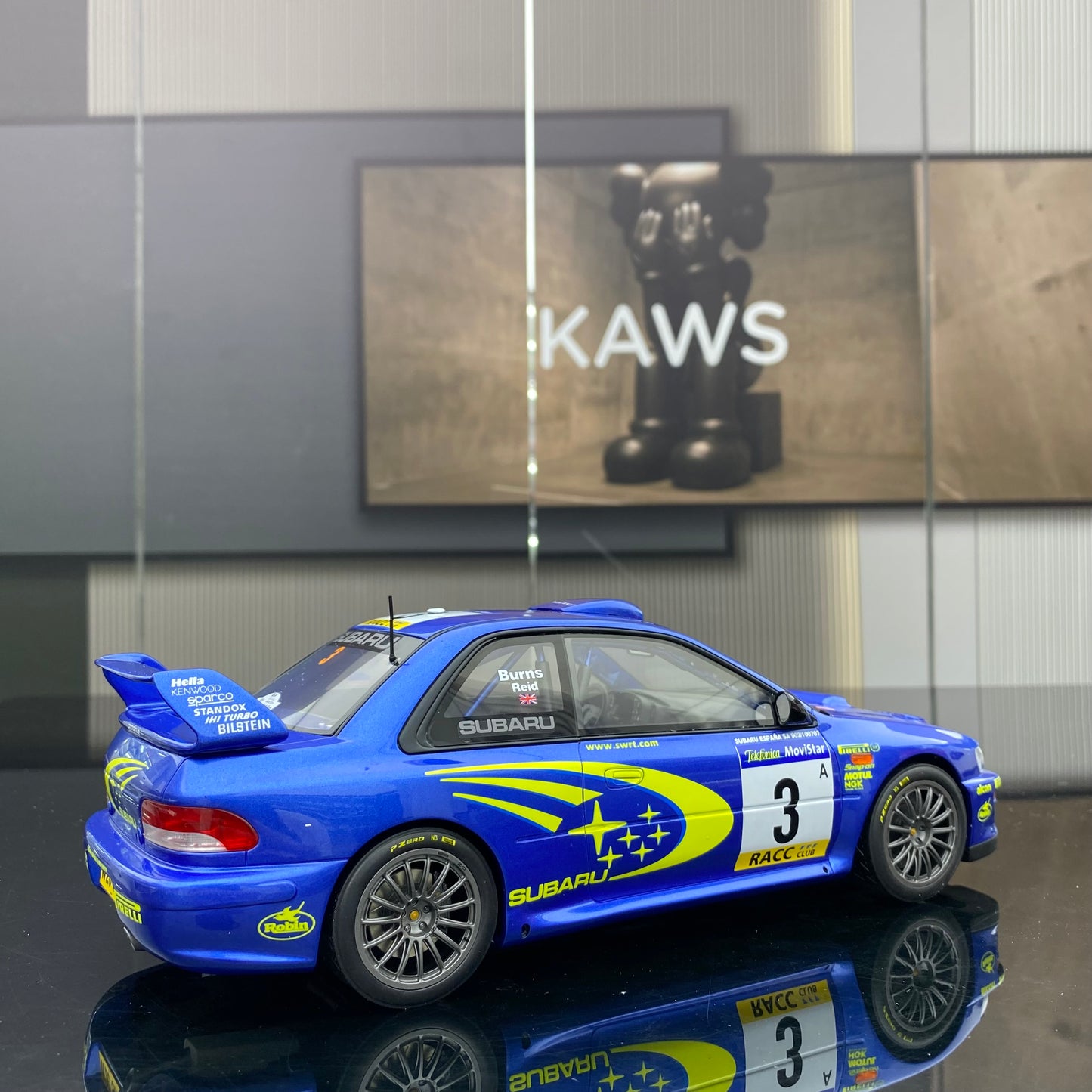 OTTO 1/18 Subaru IMPREZA S6 WRC Simulation Car Model Ornaments Gift OT472