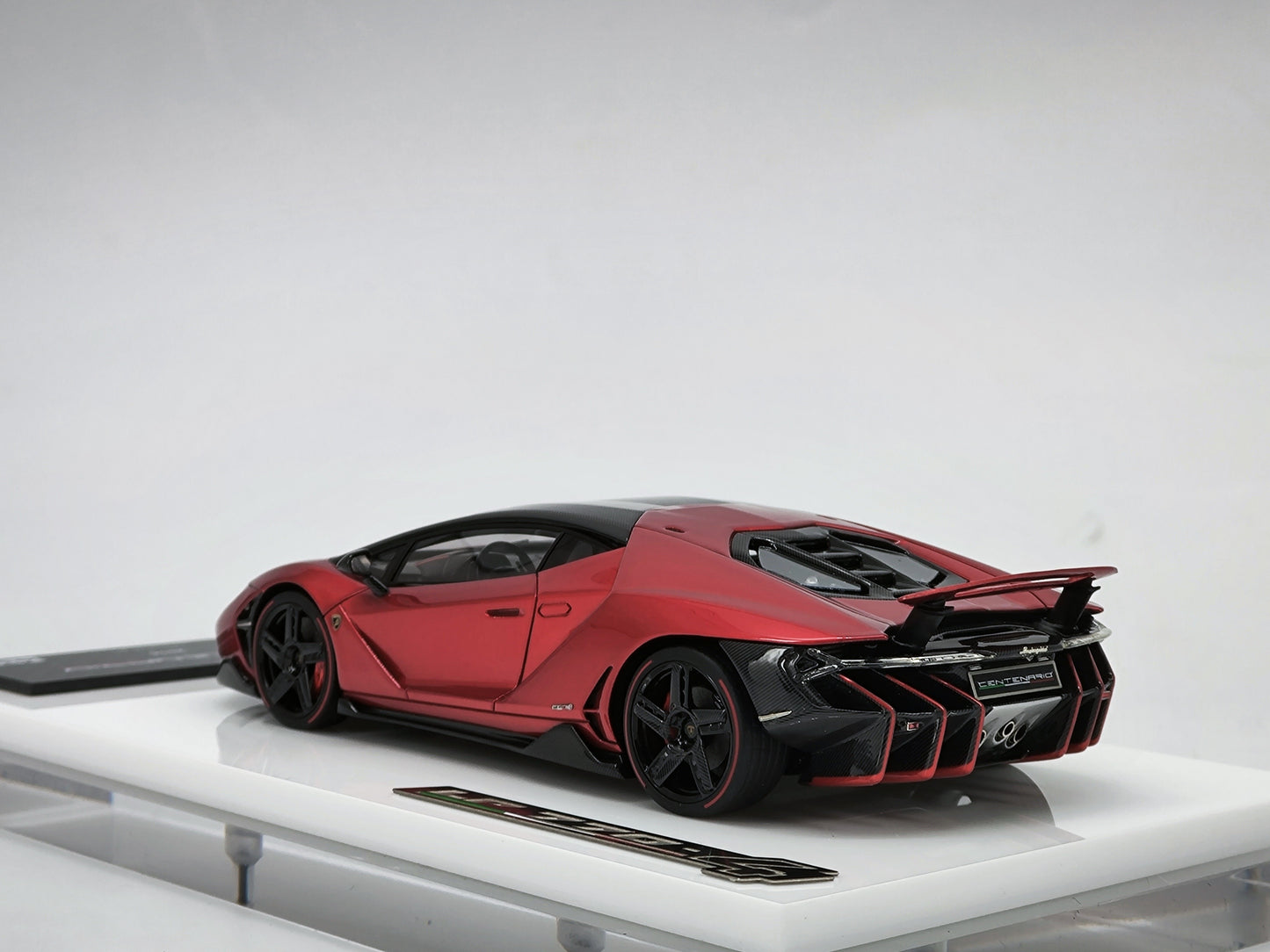 makeup 1/43 Lamborghini Centenario LP770-4 Metallic Red Limited Edition Car Model