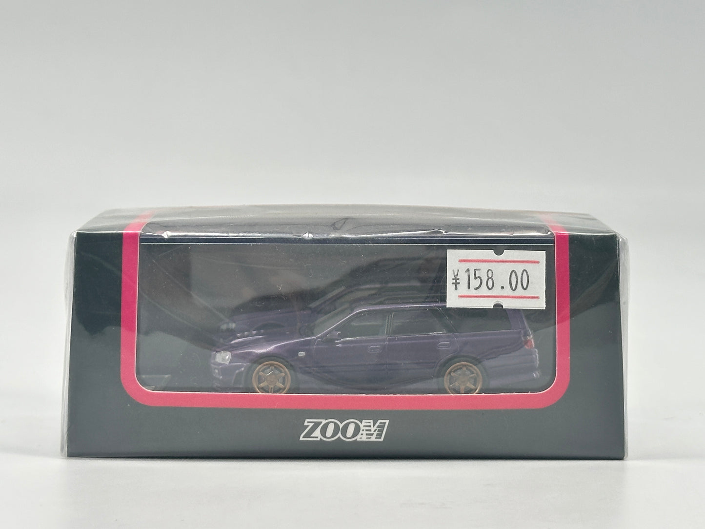 ZOOM 1/64 Nissan GTR34 Travel Edition Open Cover Version with Engine Midnight Purple Car Model ZOOM002