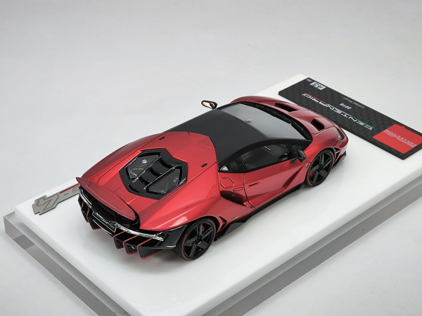 makeup 1/43 Lamborghini Centenario LP770-4 Metallic Red Limited Edition Car Model