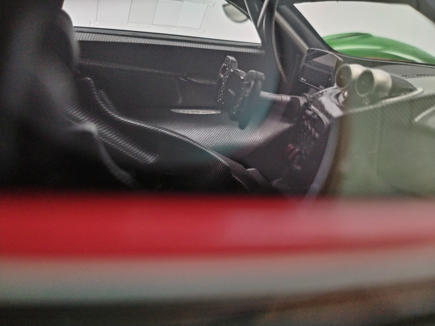 BBR 1/18 Pagani Huayra R Green Simulation Car Model