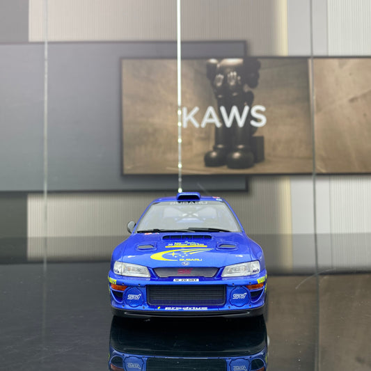 OTTO 1/18 Subaru IMPREZA S6 WRC Simulation Car Model Ornaments Gift OT472