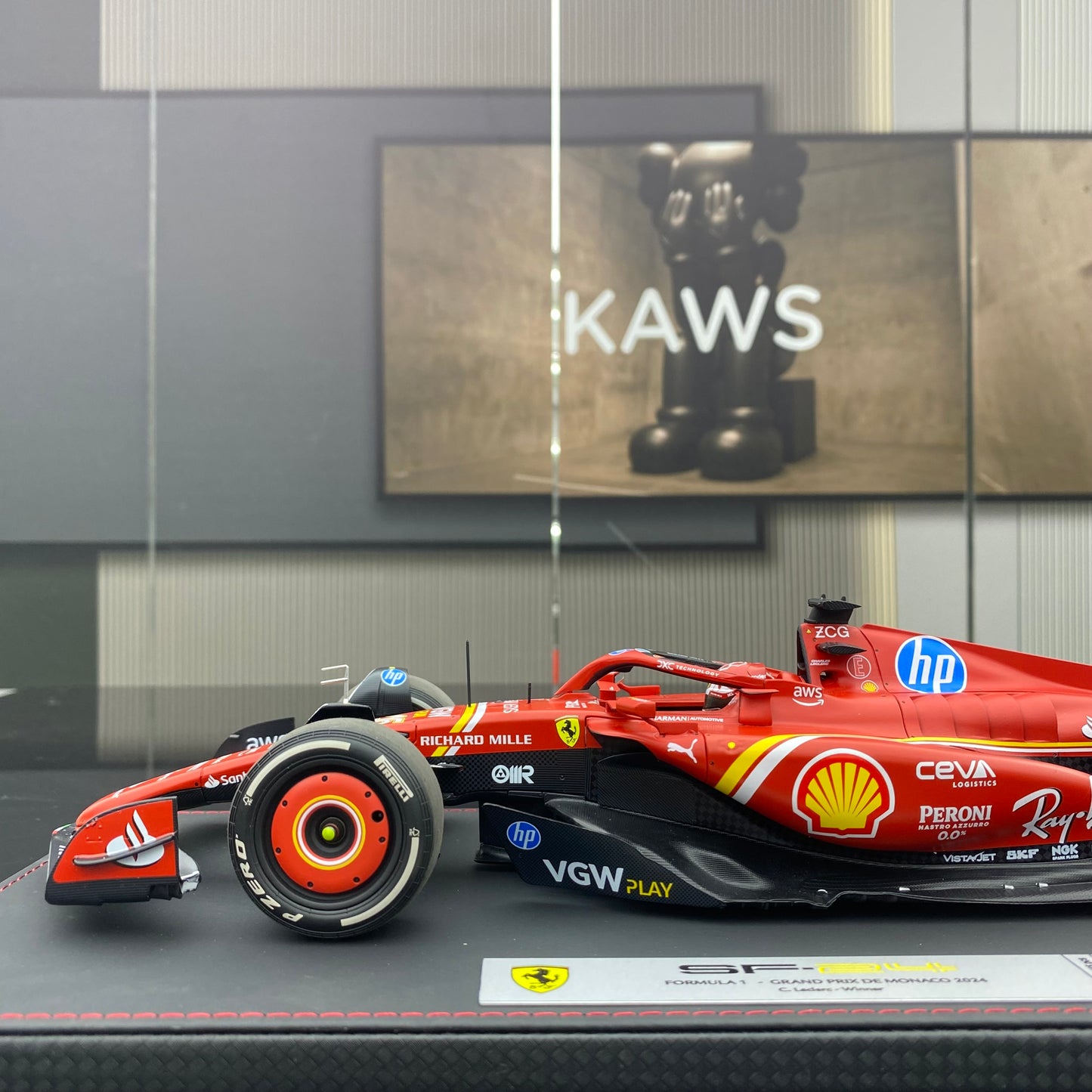 BBR1/18 Ferrari Miami #16 Charles Leclerc 3rd place racing car model