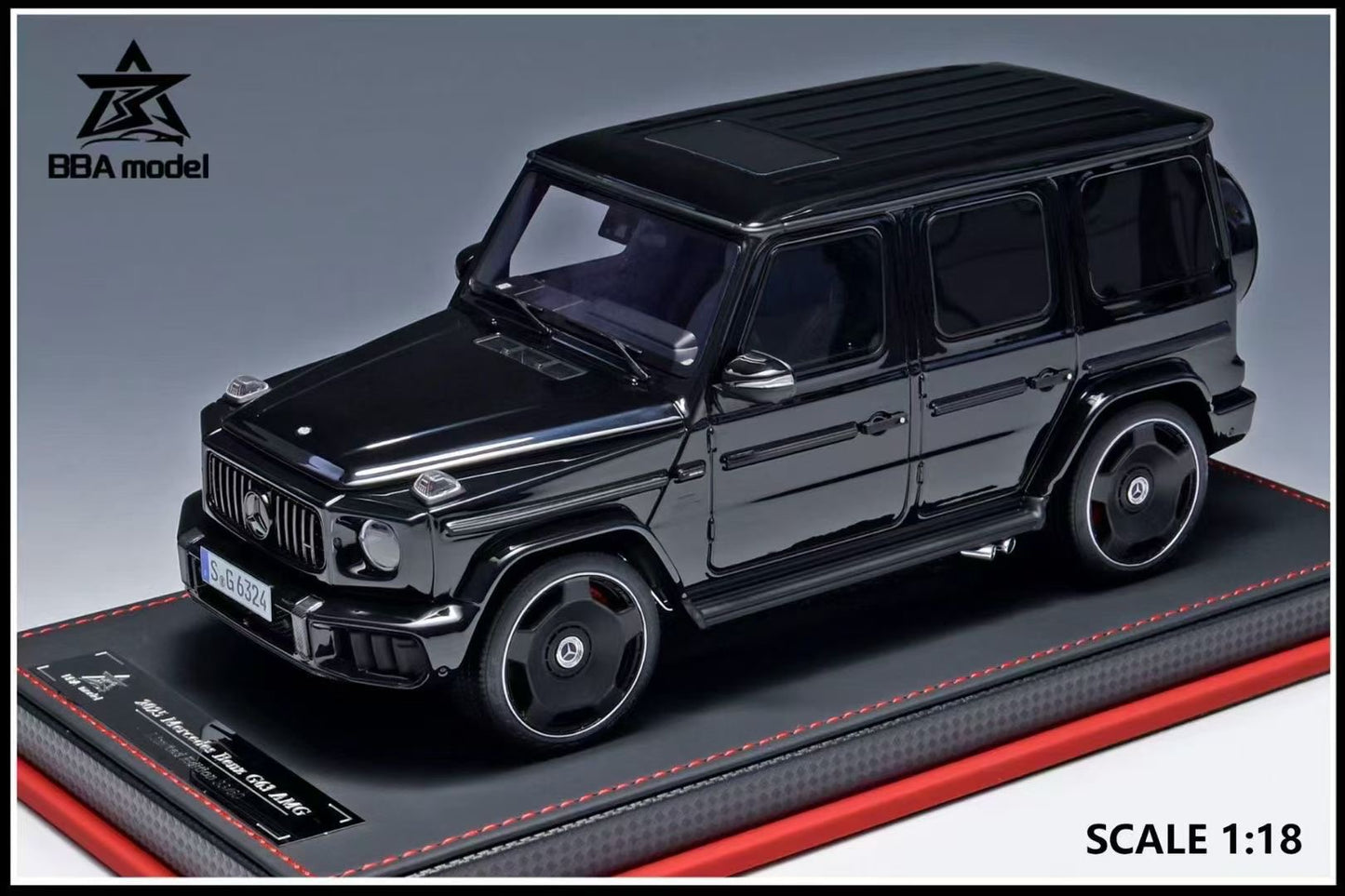 BBA model 1/18 2025 Mercedes-Benz-G63 AMG resin car model